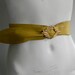 vintage. 70s Yellow Leather Belt
