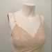 vintage. 70s Taupe Lace Slip