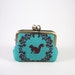 Mini kiss lock jewelry case with ring pillow