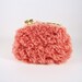 small coin purse-pink fur