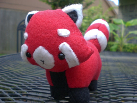 red panda plushie