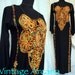 Vintage 1960's Luscious Embroidered Kaftan From Morocco
