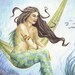 Under the Sea - fairy fantasy gothic art print by Deanna Bach