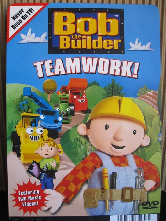 Items similar to Bob The Builder Teamwork Upcycled Notebook Movie DVD ...