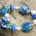 RESERVED - Handmade lampwork bracelet