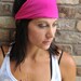Yoga Hairband, Bright Pink Yoga Headwrap, Yoga Headscarf