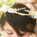 natural vine crown, natural vine wedding, woodland hair piece, flower bridal crown, natural vine crown, white bridal crown