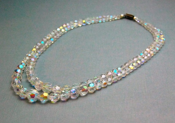 Download Crystal Bead Necklace Vintage Mad Men Jewelry Antique Sterling