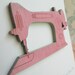 Retro Sewing Machine Wood Brooch