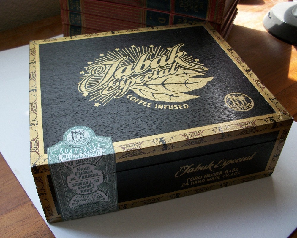 Upcycled Cigar Box Jewelry Box by KrystaBea on Etsy