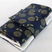 Knitting Needle Case for Interchangeable Tips and Circulars - Blue & Green Flowers