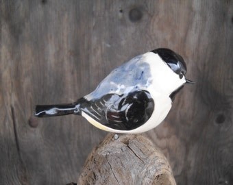 Stoneware Black Capped Chickadee