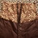 CLOSING DOWN SALE BlacK ButterfLies coLLection Customised upcycled brown and goLd high waisted trousers with hook and eye closures