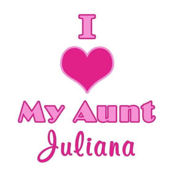 I Love My Aunt Personalized Onesie Or Shirt Personalized