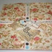 GYPSY ROSE Layer Cake Moda shabby quilting fabric Fig Tree Quilts peach purple brown pink 10 in squares oop
