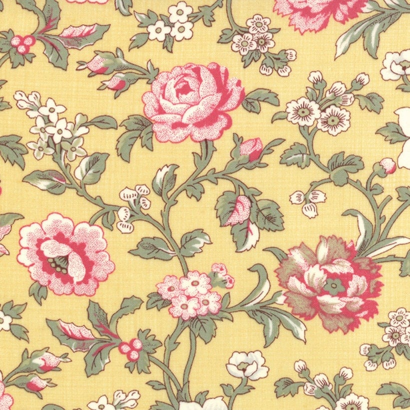 PINK TOILE quilt fabric Moda Pom Pom de PARIS French General