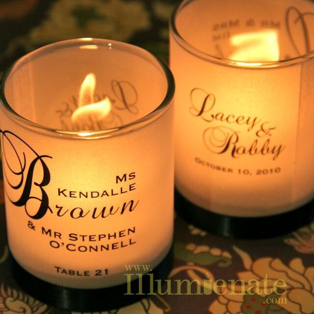30 place card favor monogram votive candles by illumienate 30 place card favor monogram votive candles by illumienate