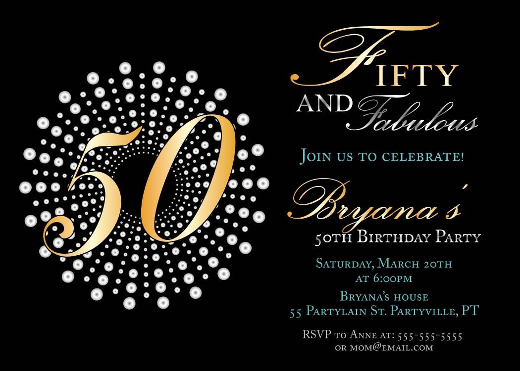 50Th Birthday Party Invitations 10