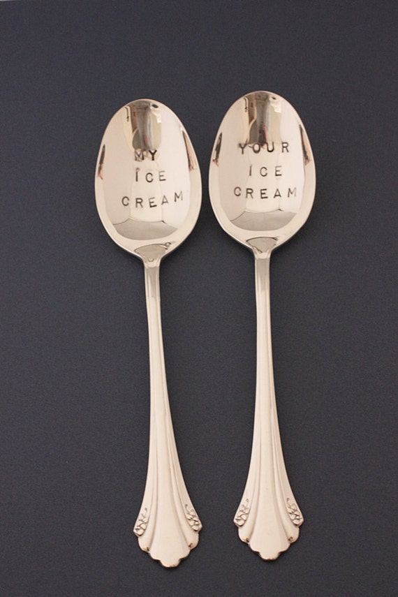Ice Cream Spoons Set My Ice Cream Your Ice Cream 1985