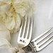 Vintage Silverware garden markers Mr. and Mrs. wedding cake topper silver plated flatware