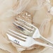 Mr and Mrs Forks for the Bride and Groom Vintage Pasty or Cake forks Petite Loxley