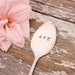 Christmas spoon Joy vintage silverware garden marker recycled silver plate flatware