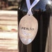Merlot silverware wine marker bottle tag hand stamped silverware recycled silver plated spoon