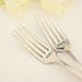 Recycled Silverware Mr. Mrs. Wedding Forks 1923 Bird of Paradise Hand Stamped Mr. Mrs. Fork Set