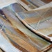 Set of three rustic stoneware plates