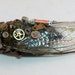 Steampunk Cicada Bug in Shadow Box Display