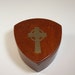 Celtic Cross Keepsake Box Confirmation Box, Mahogany