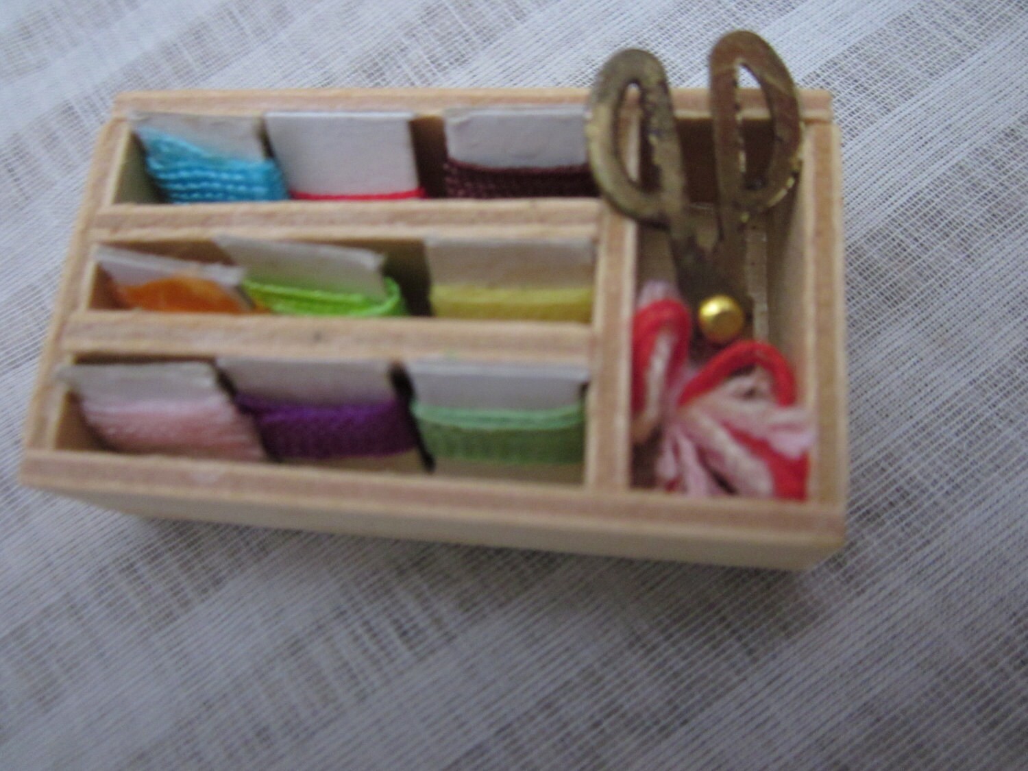 Dollhouse Miniature Sewing Kit Tiny Fibre Craft Supply Tiny