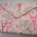 Large Electronic Pouch for eReader iPod or Kindle in Paris CLEARANCE