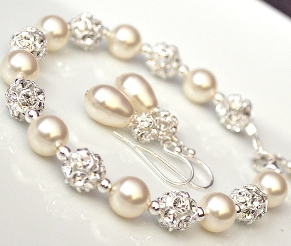 Swarovski Bridal Jewelry SET Bridal Jewellery Bracelet and