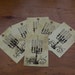 SET of 6 Halloween CANDELABRA Hang Tags