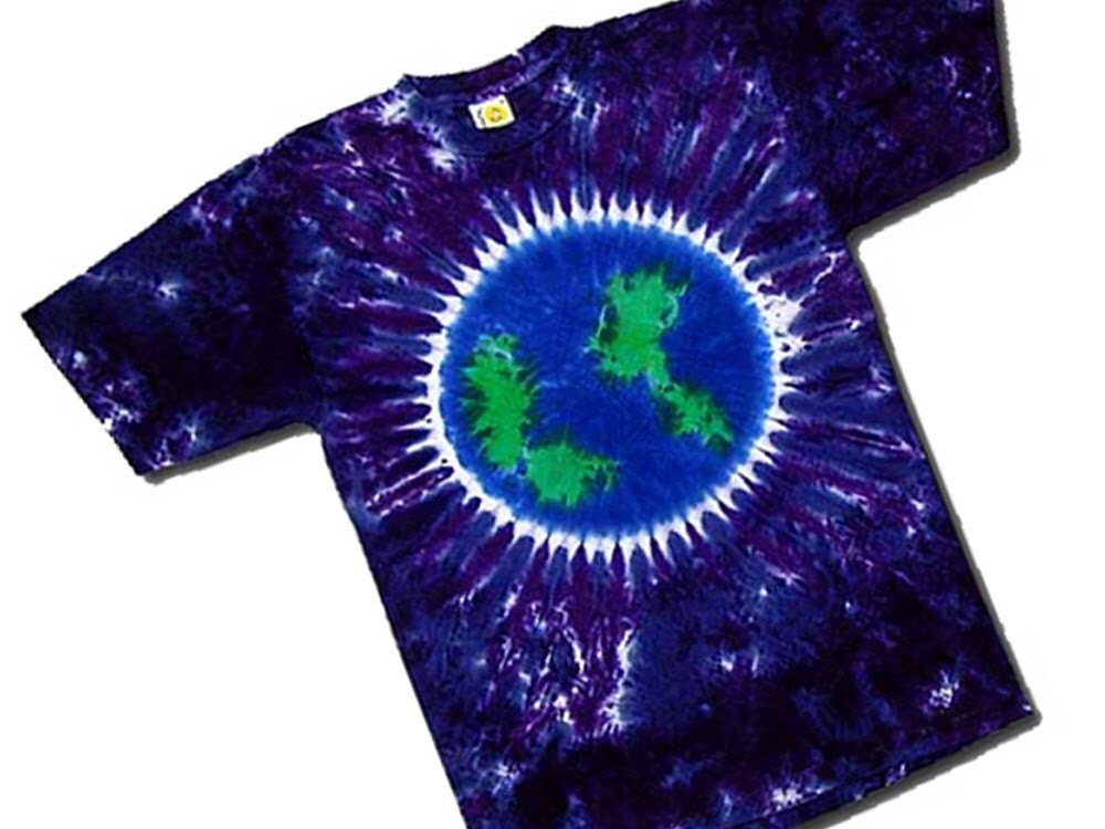 tie dye earth shirt