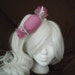 Extra Large Tulle Candy Hair Bow - Pink, and White