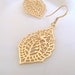 Sale: 30% off - Elegant Filigree Cutout Drop Earrings
