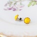 Lemon Drops - Vintage Stone Stud Earrings