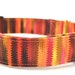 SALE and FREE SHIPPING - Striped Dog Collar - Grenadine