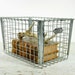 Vintage Metal Locker Basket / Industrial Storage