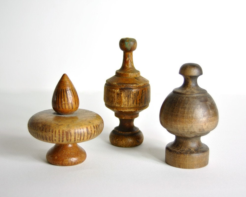 Vintage Collection of Wood Finials