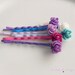 Colorful Ruffled Rose Bobby Pins -Set of Six-