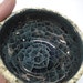 Mini Geode Bowl / Smokey Grey Black wheel thrown handmade pottery earthy shabby chic texture spring rustic gift