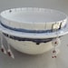 White Jewelry Bowl Spring Organization, Multi-Function Stud & Long Earring Storage, white Handmade Pottery