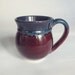 Wheel thrown coffee mug Eggplant Purple Unique Tea cup Pottery stoneware coffee mug kitchen housewares ooak Handmade Ceramics