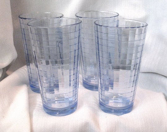 Pasabahce Drinking Glasses Blue Tint Made InTurkey4