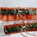Burnt Orange MOSSY OAK Camouflage wedding garters deer Camo garter Orange