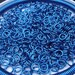 NEW COLOR/1oz SHINY BLUE Anodized Aluminum Wire Jump Rings / SawCut 18g 5/32 chainmail chain mail (approx. 600 rings)