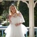 Sample/Clearance Sale Elie - Embroidered Lace Bridal Cape, Capelet, Cover up, 409